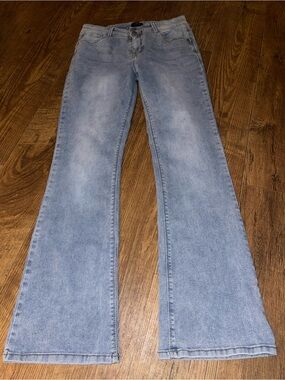 Curve Appeal Light Wash Women's Flared Jeans